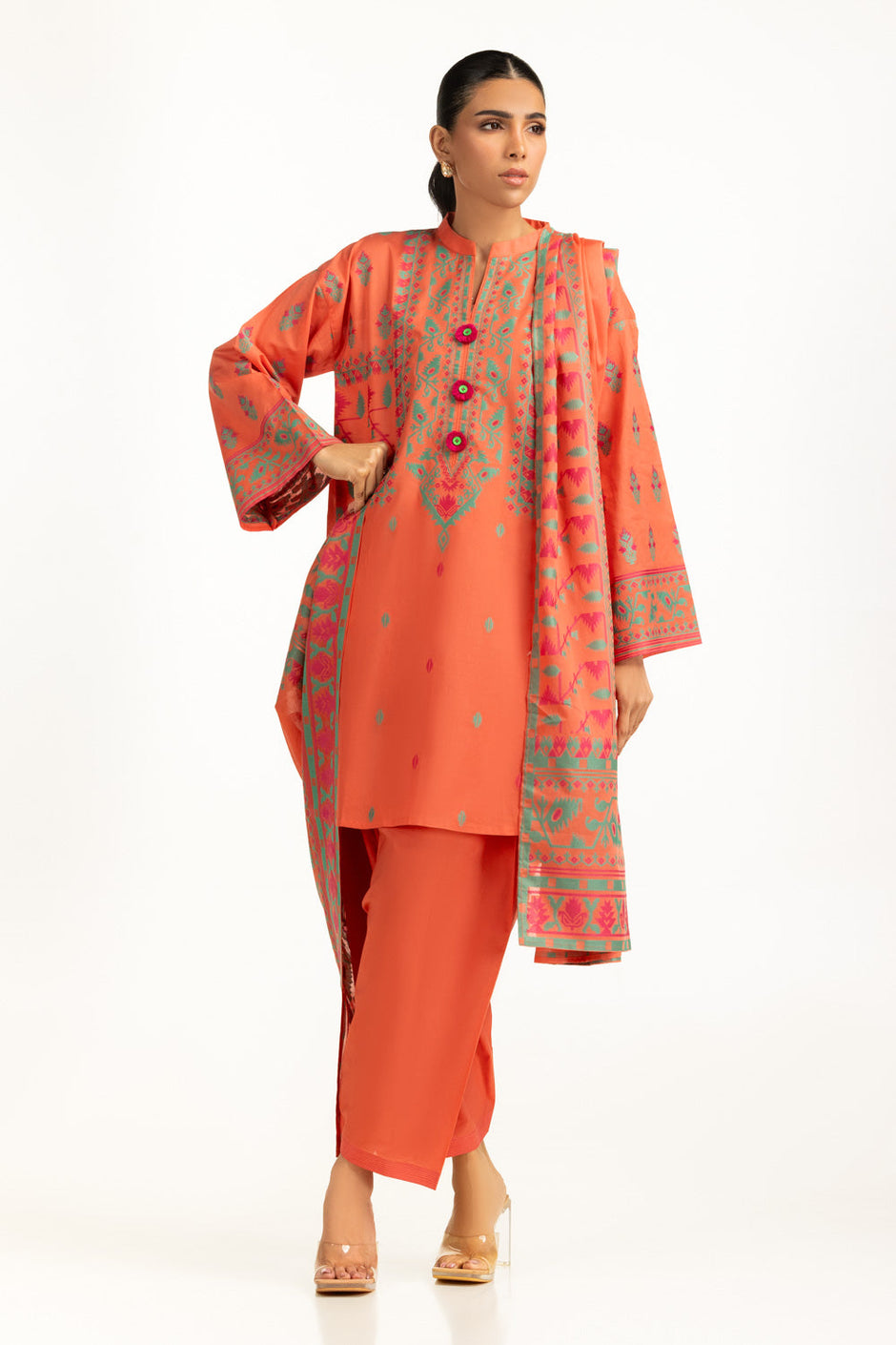 3PC Jacquard Dyed Suit