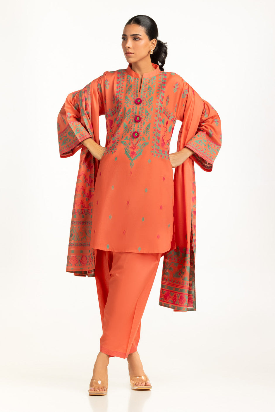 3PC Jacquard Dyed Suit