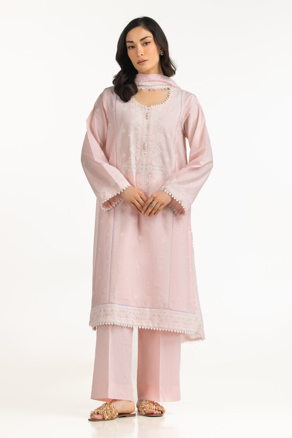 3PC Lawn Embroidered Suit