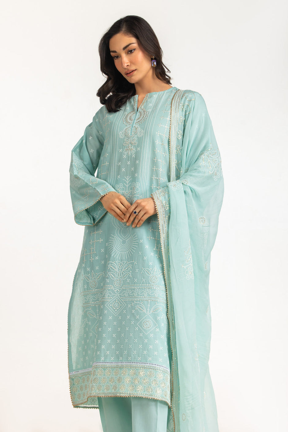 3PC Lawn Embroidered Suit