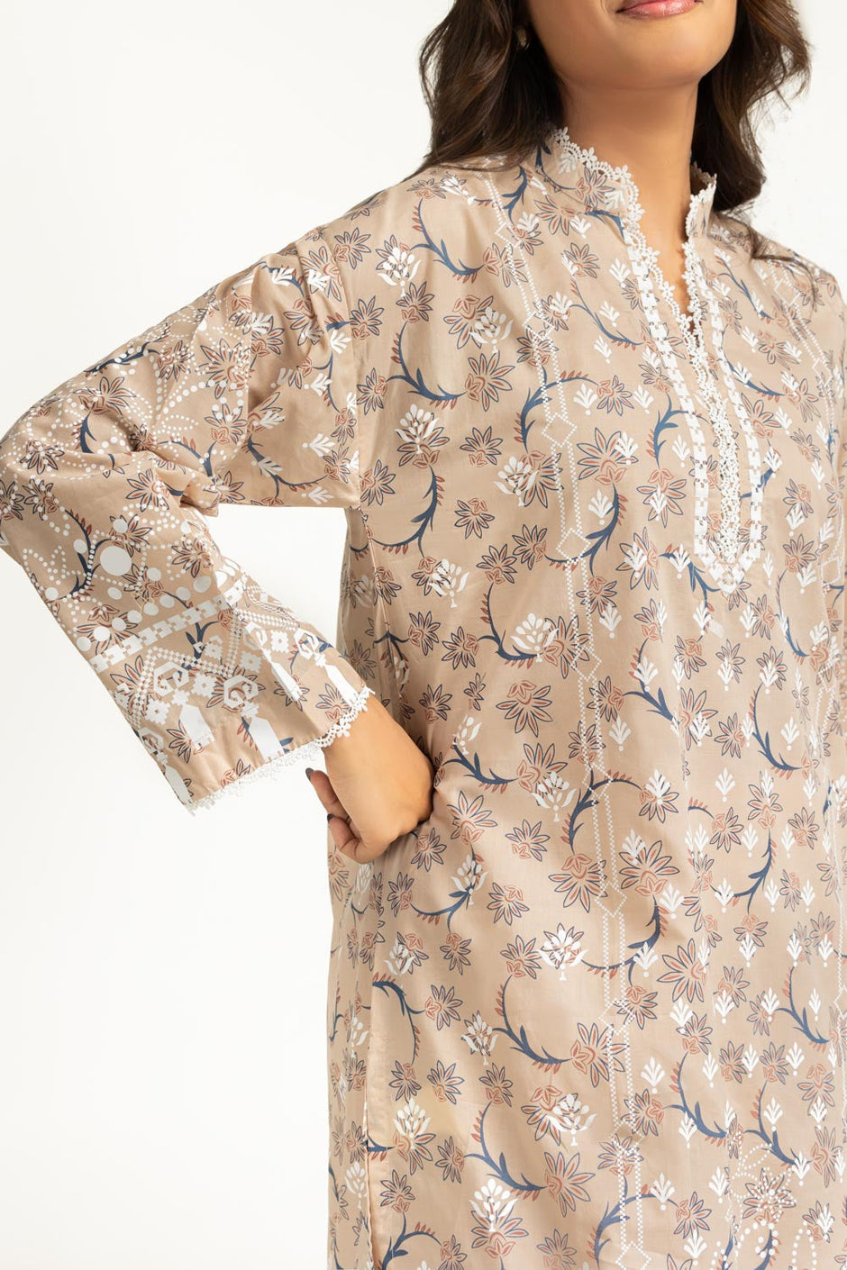 3PC Lawn Lacquer Printed Suit