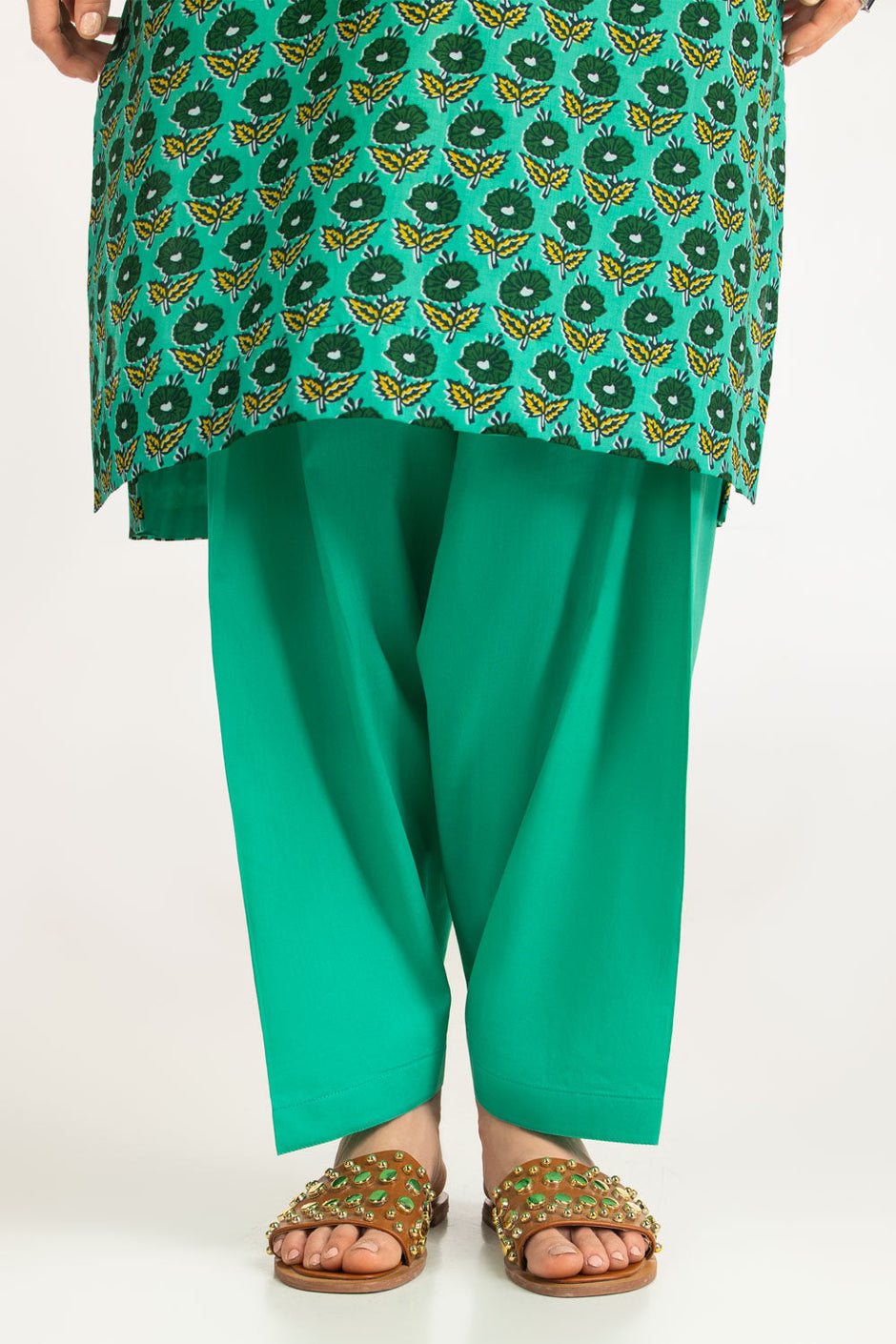 3PC Lawn Printed Suit With Embroidered
