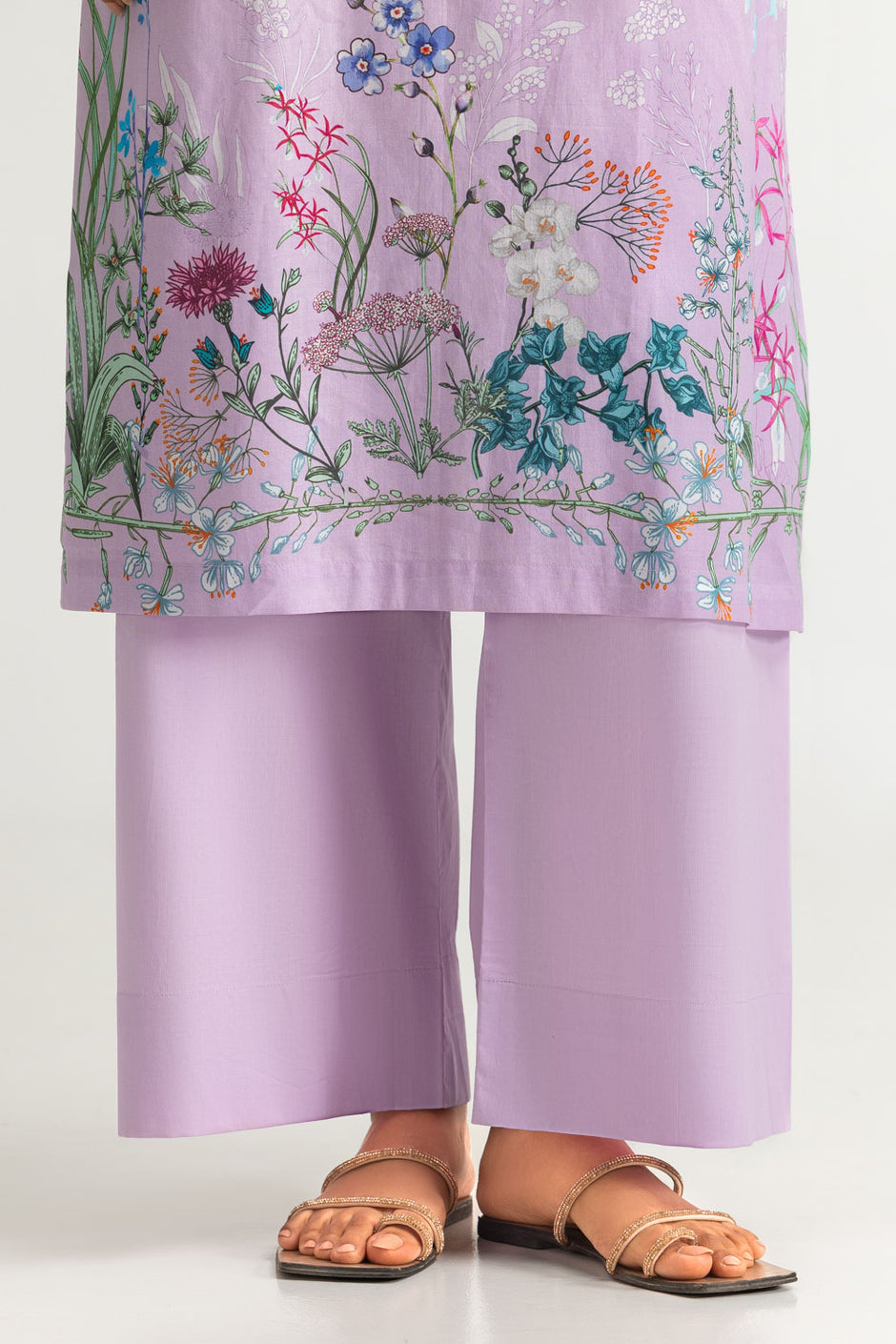 3PC Lawn Printed Suit With Embroidered