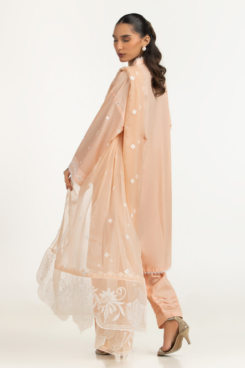 3PC Lawn Sequins Embroidered Suit