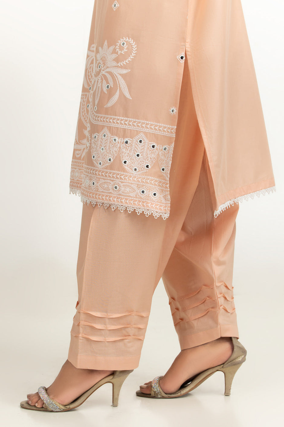 3PC Lawn Sequins Embroidered Suit