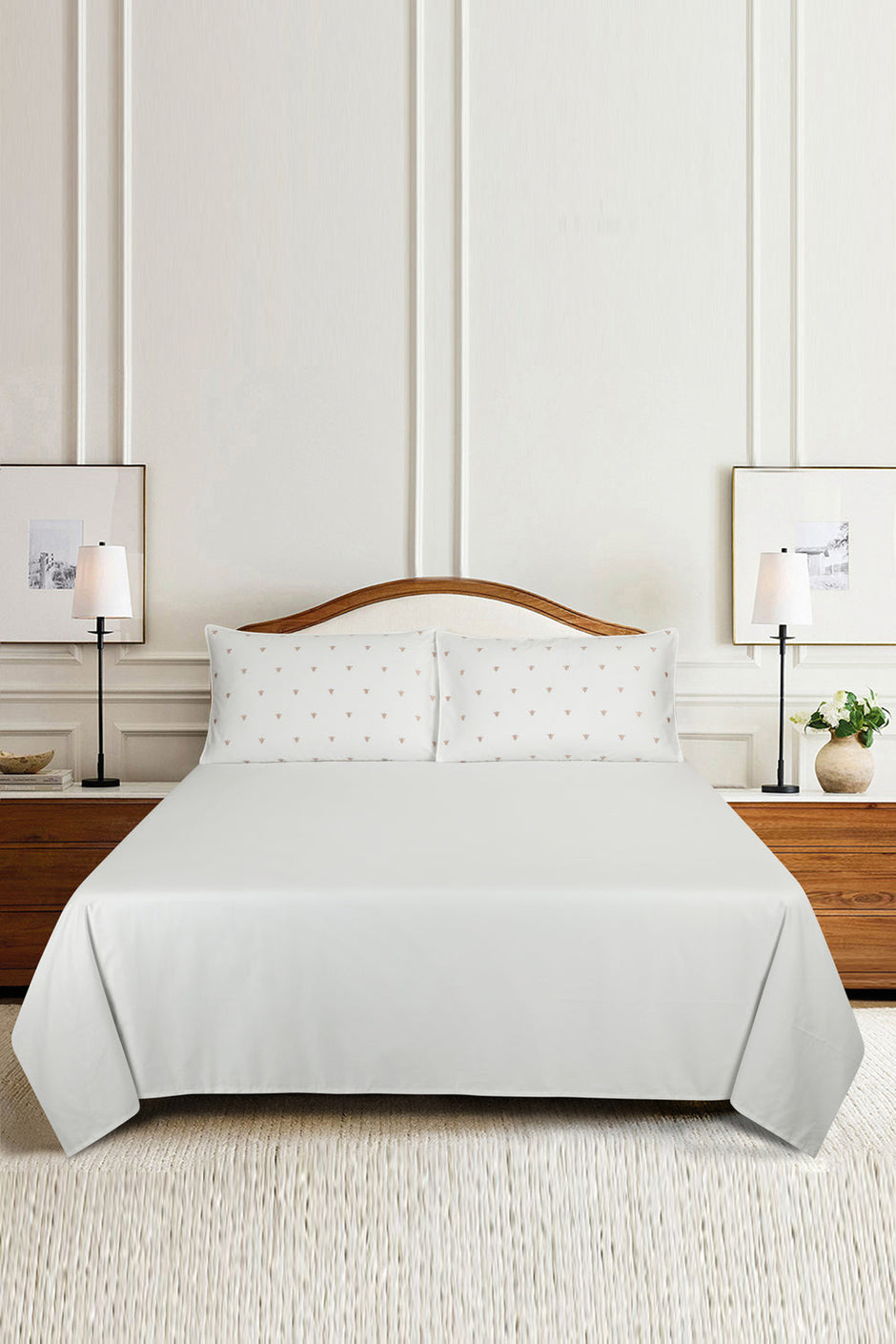 Afterglow T-400 Embroidered Bed Sheet Set