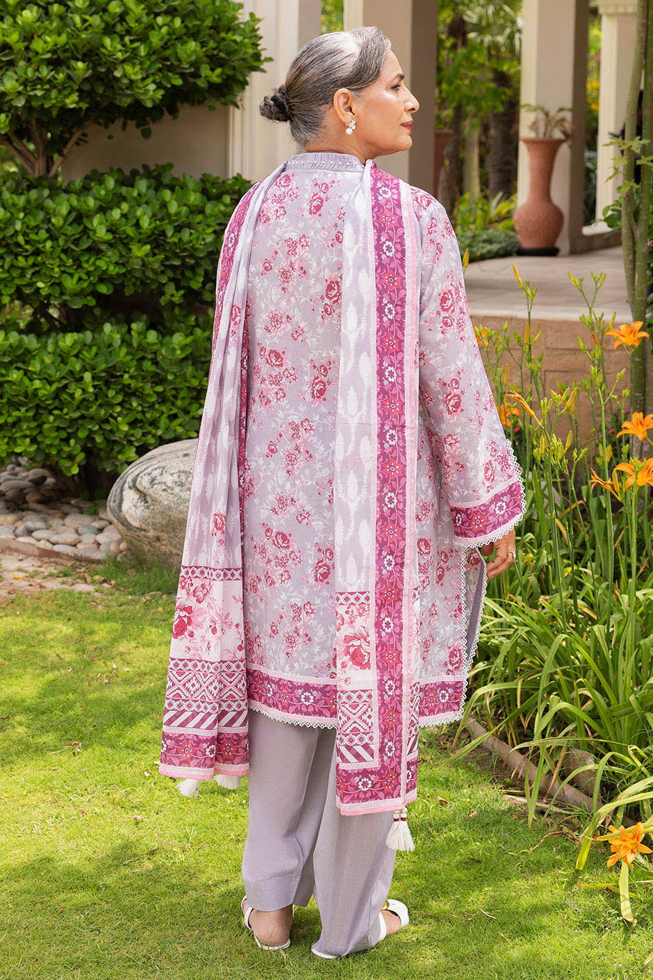 3 Piece Printed Suit