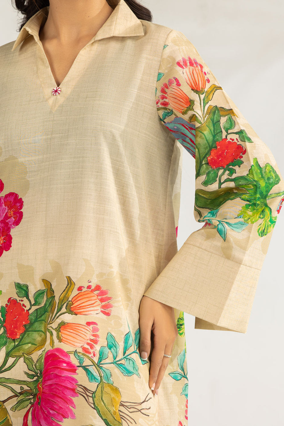 Cambric Printed Shirt