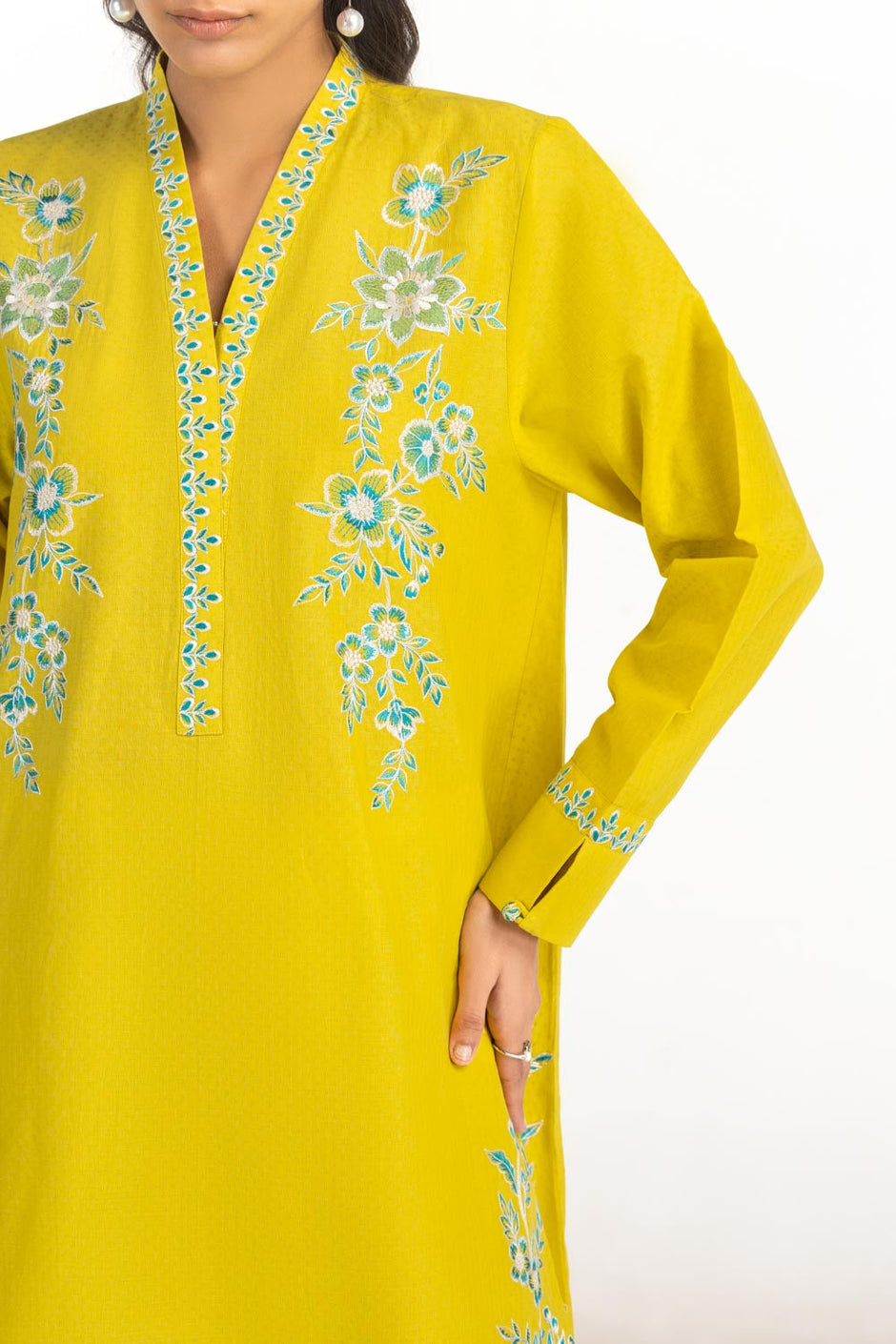 Dobby Embroidered Co-Ord Set