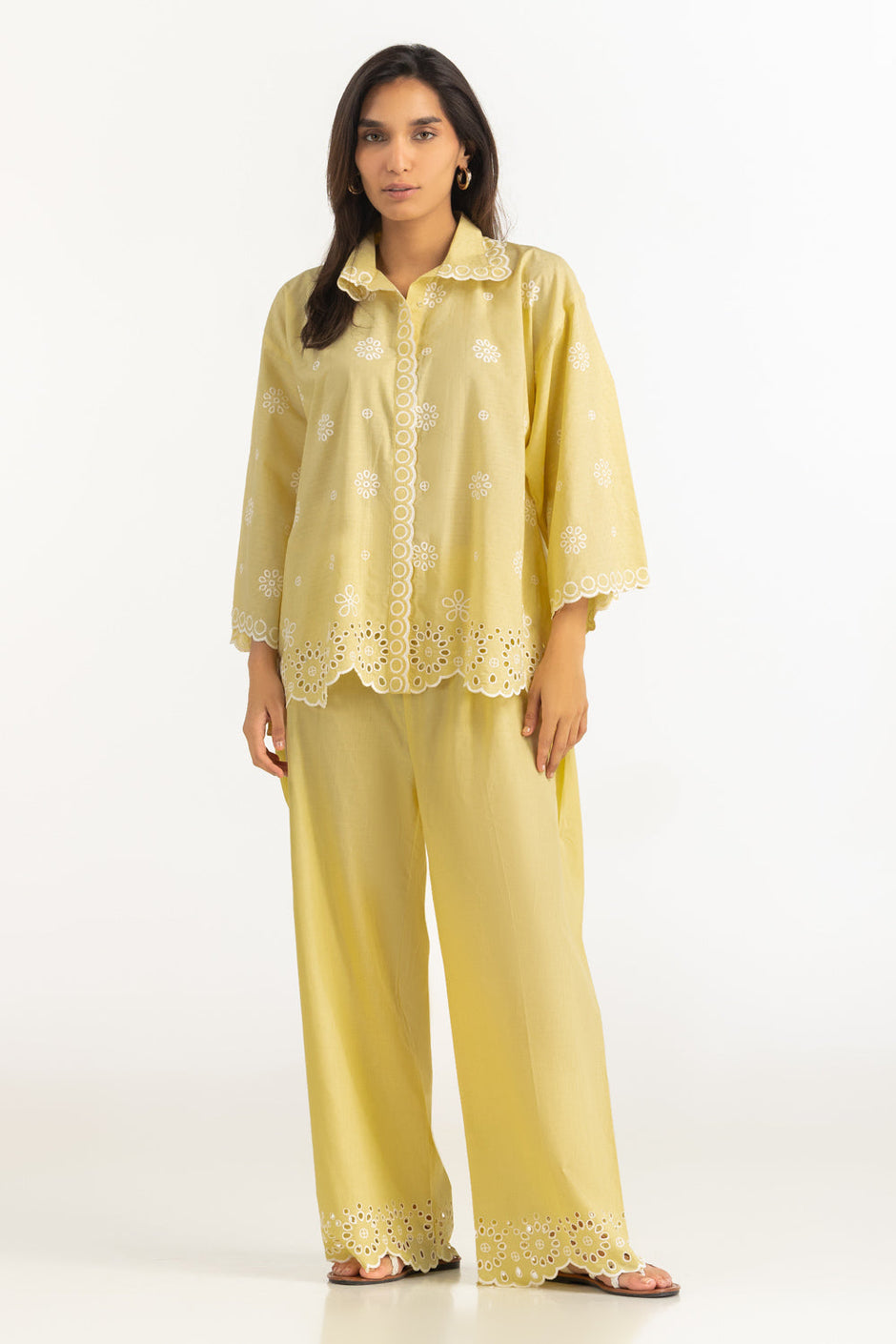 Dobby Embroidered Co-Ord Set