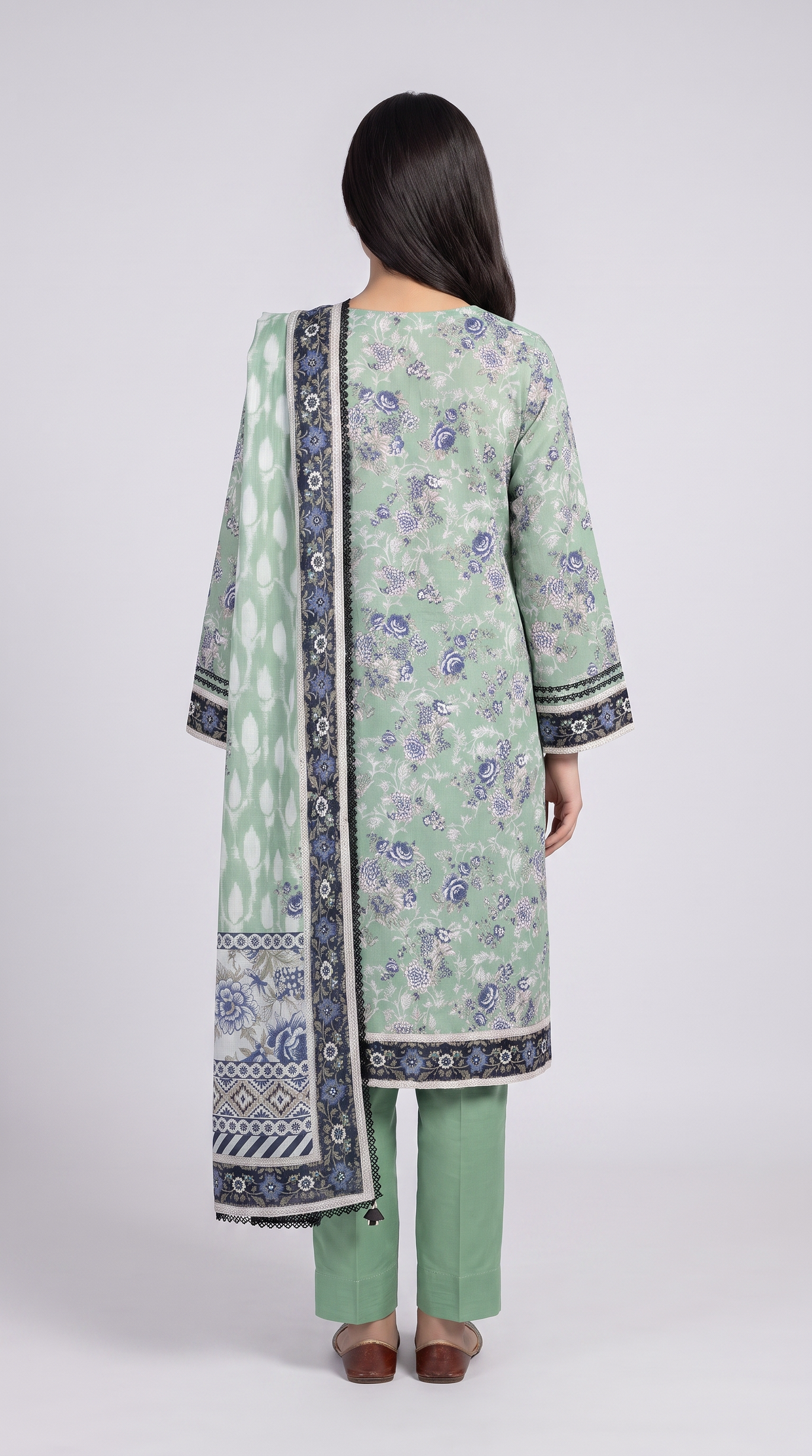 3Pc Printed Lawn Suit