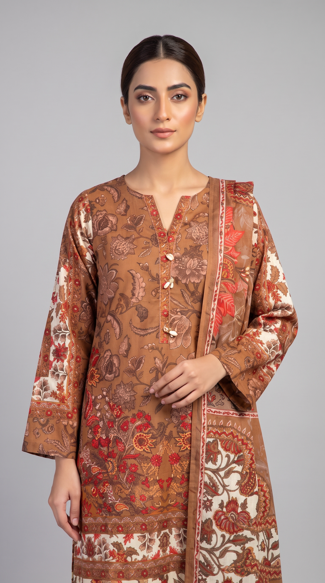3Pc Printed Lawn Suit