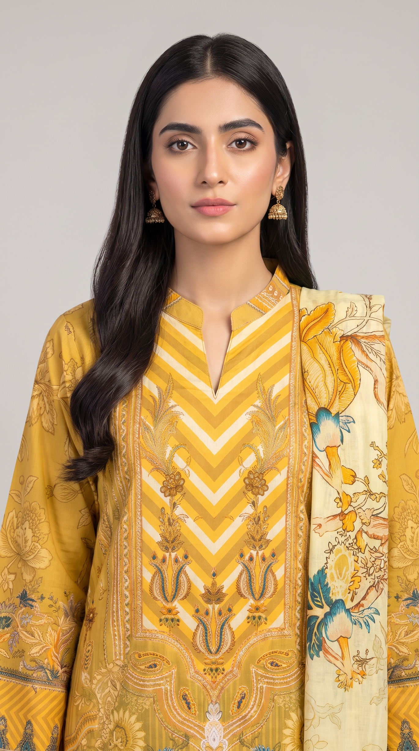 3Pc Printed Cross Hatch Suit