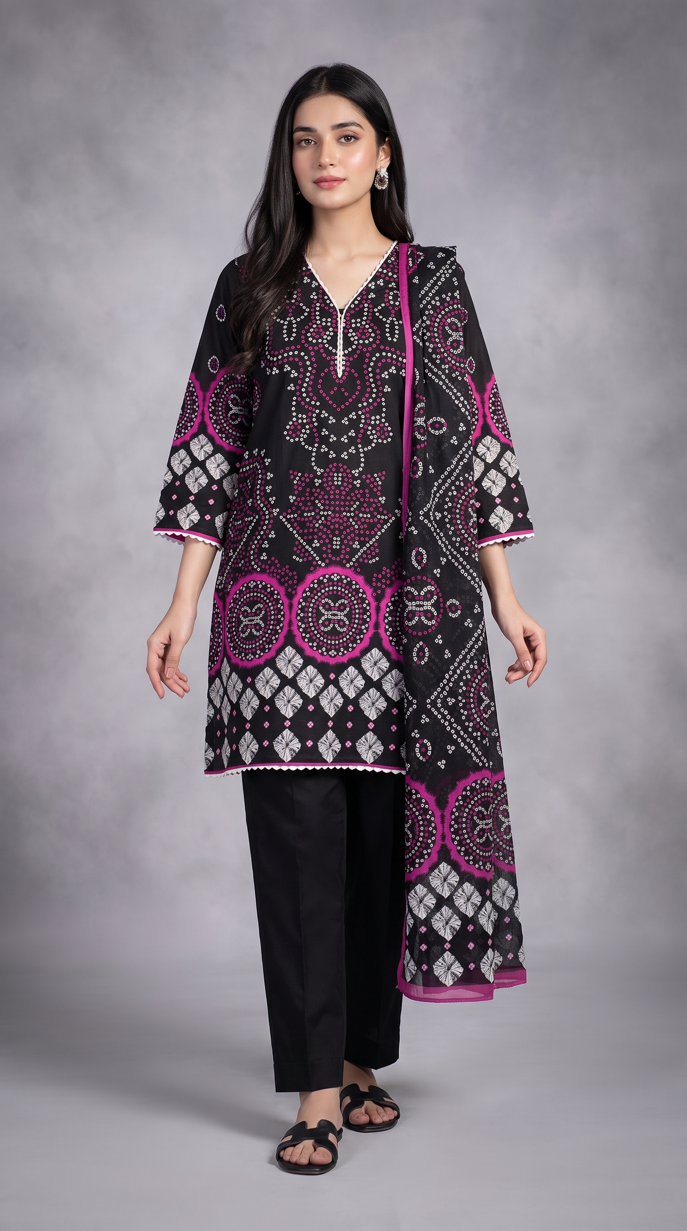 3Pc Printed Lawn Suit