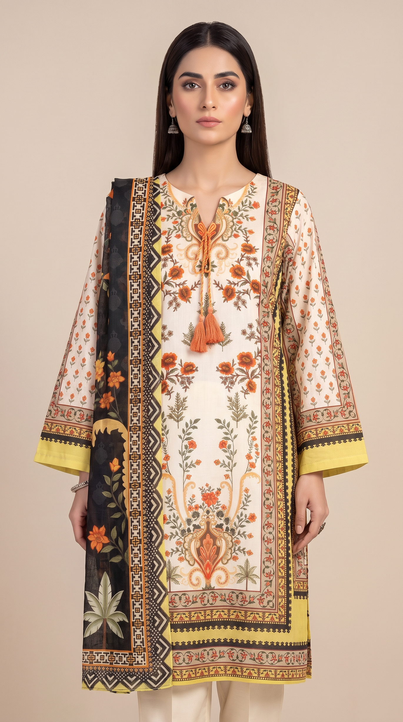 3Pc Printed Lawn Suit