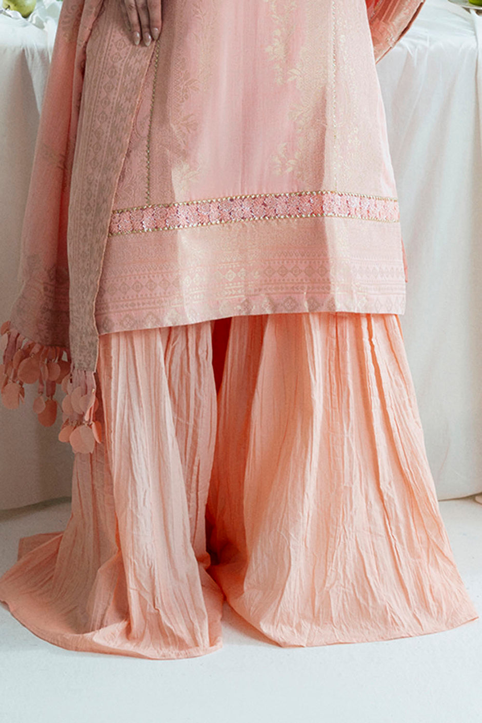 3 Piece Jacquard Suit with Dupatta