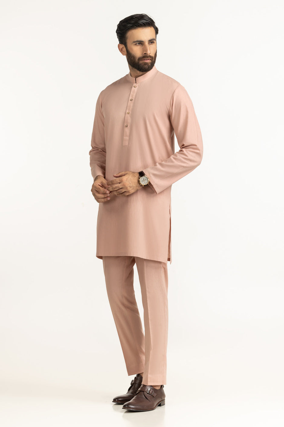 Short Length Kameez with Slim Straight Trouser Suit SK-BSCSL25-002