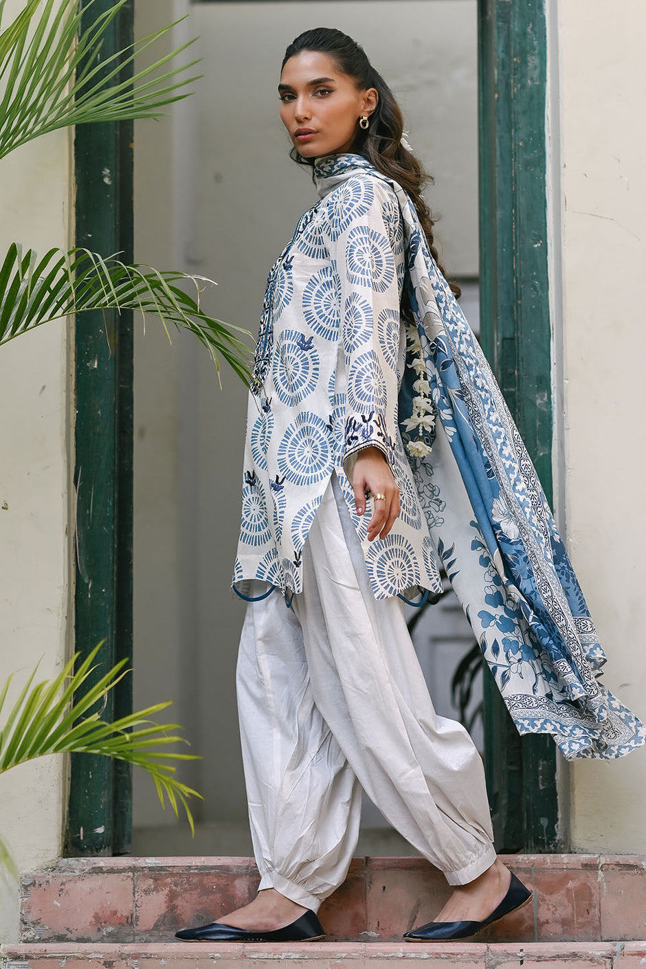 3 Piece Embroidered Printed Lawn Suit with Lawn Dupatta