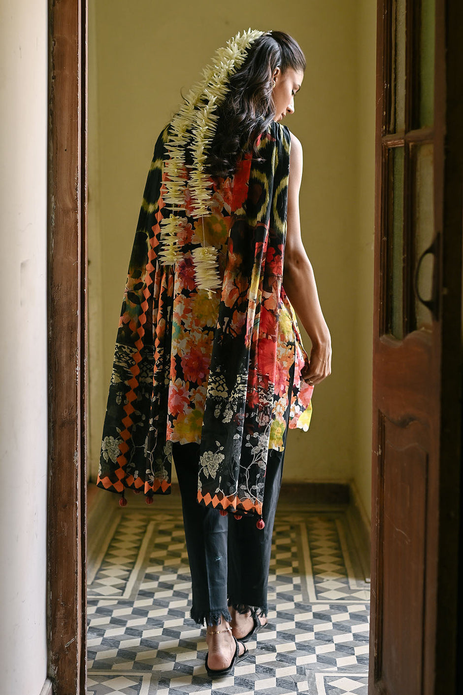 3 Piece Embroidered Printed Lawn Suit with Denting Lawn Dupatta and Neckline
