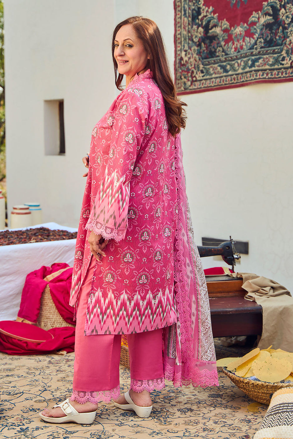 3 Piece Printed Lawn Suit with Dupatta