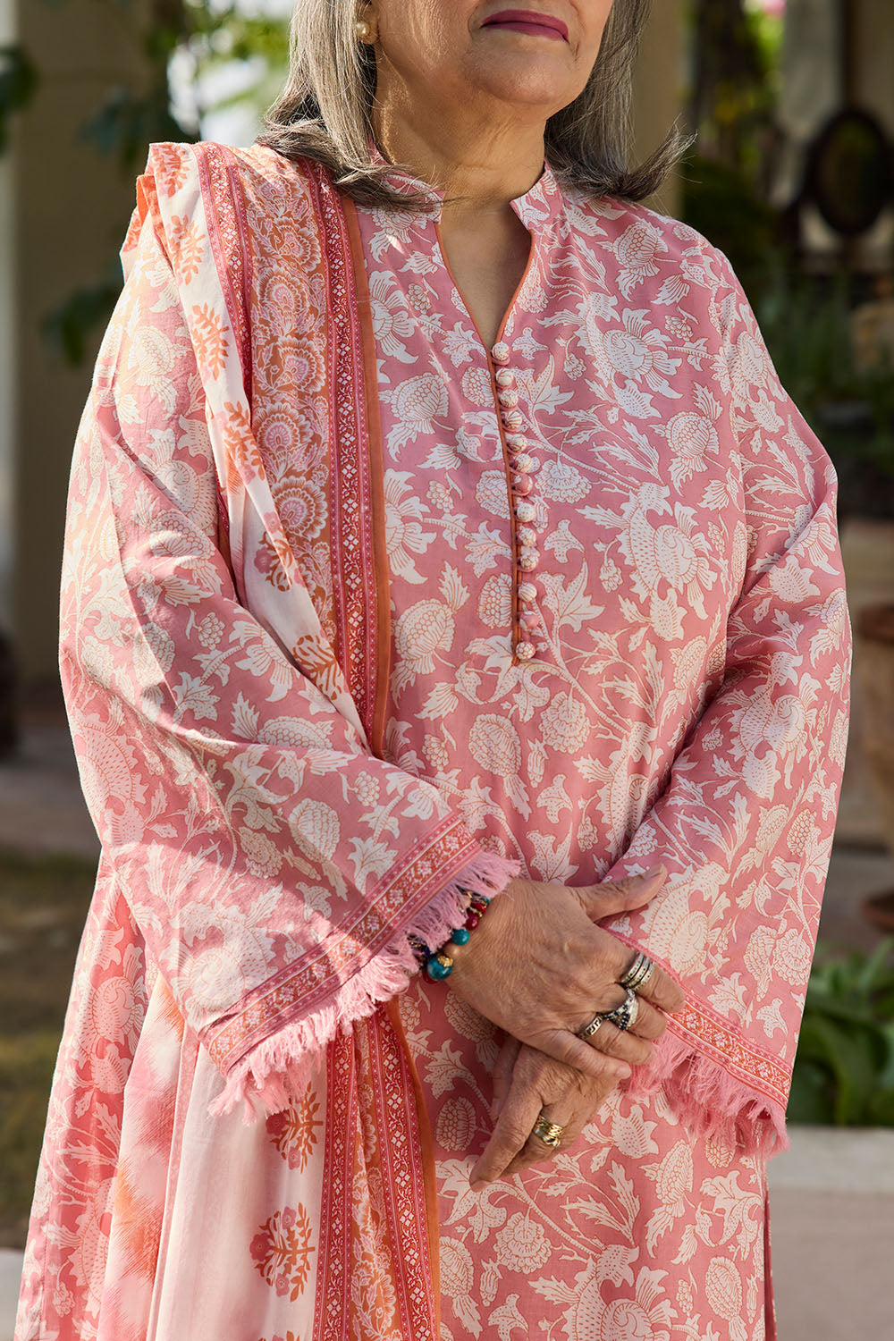 3 Piece Printed Lawn Suit with Dupatta
