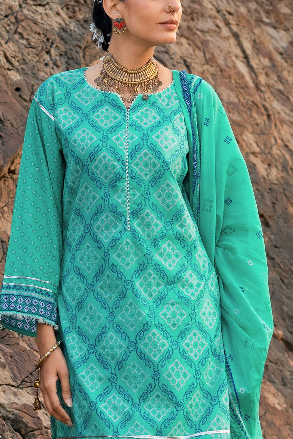 3 Piece Printed Lawn Suit
