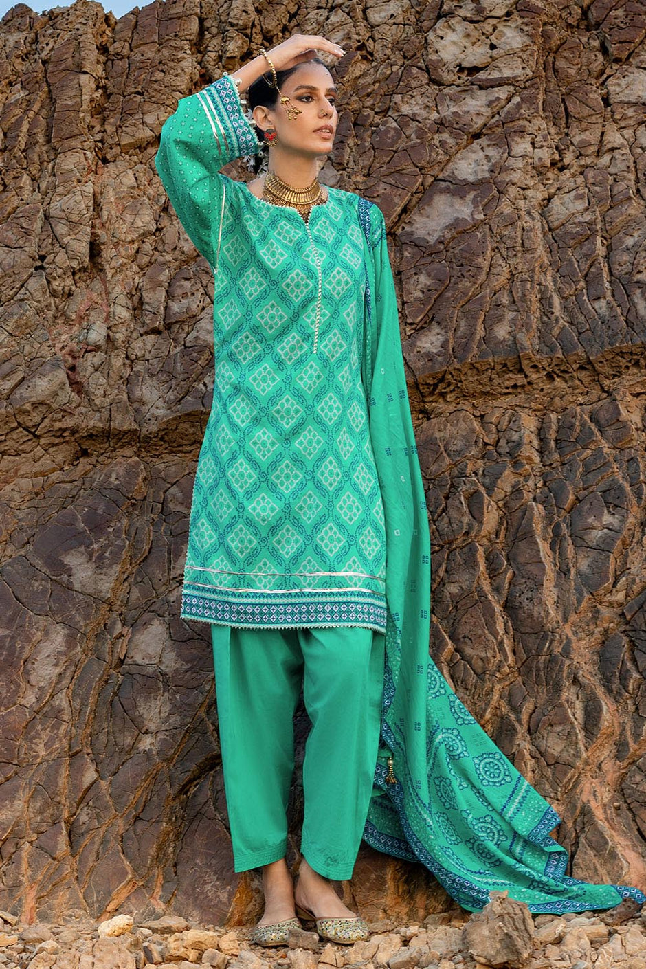 3 Piece Printed Lawn Suit