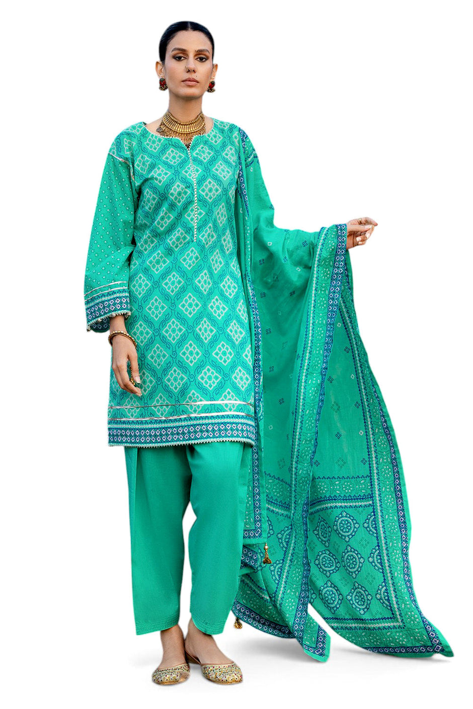 3 Piece Printed Lawn Suit