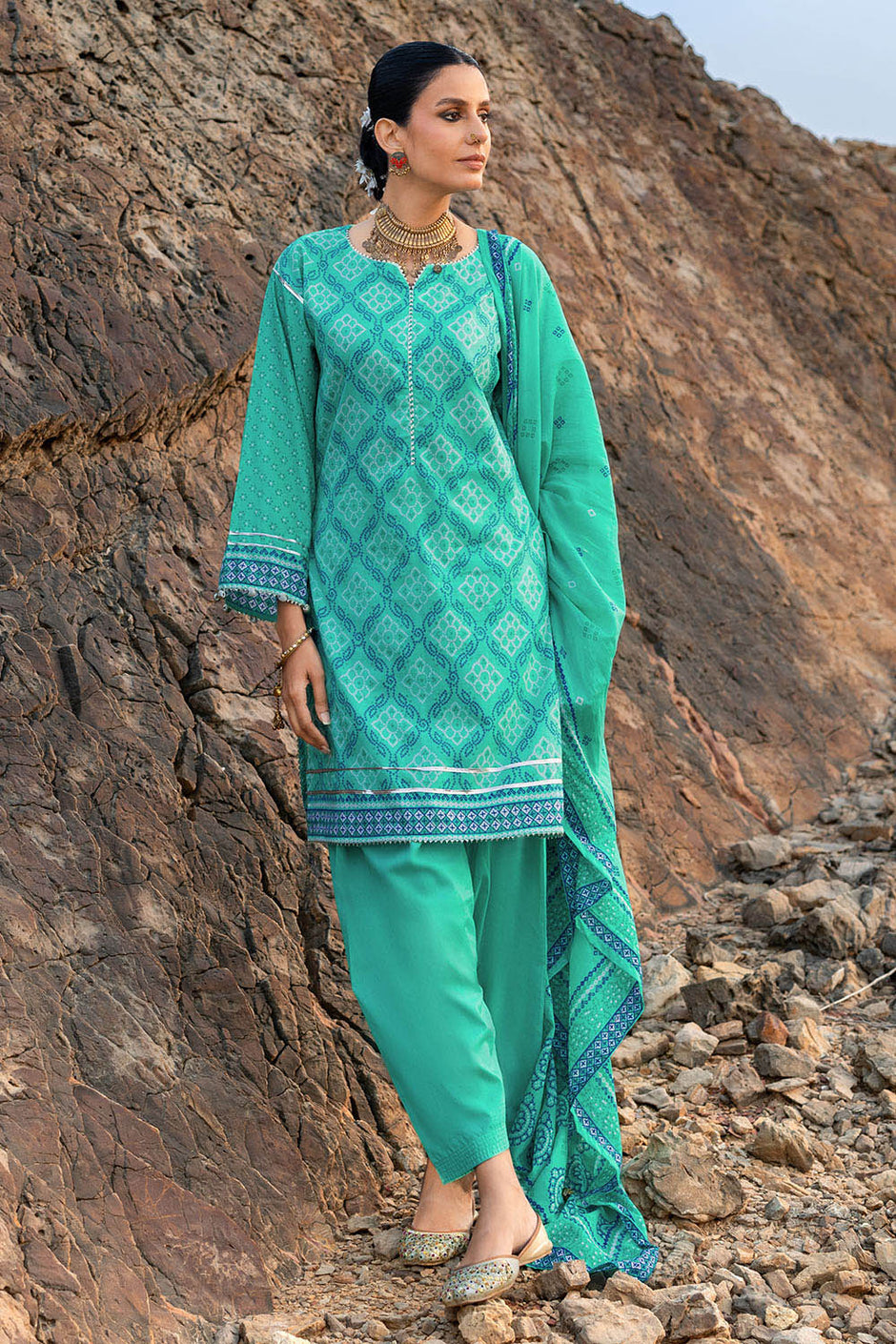 3 Piece Printed Lawn Suit