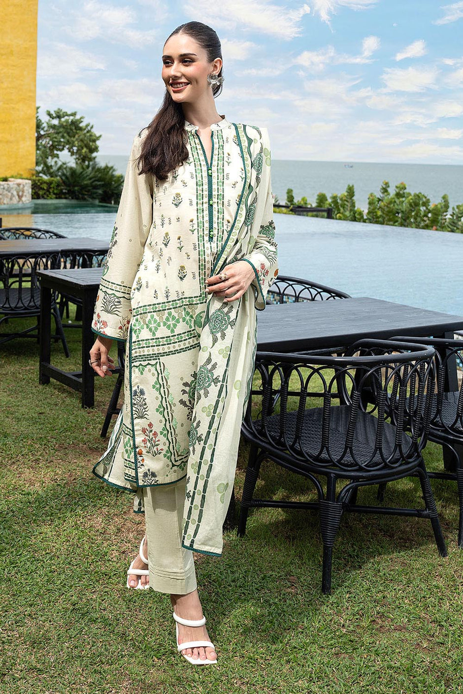 3 Piece Printed Lawn Suit