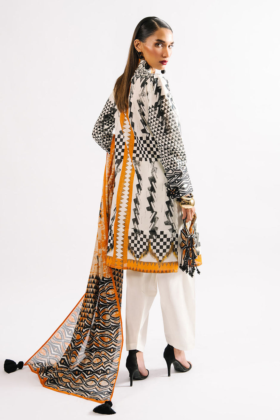 3 Piece Printed Lawn Suit with Dupatta