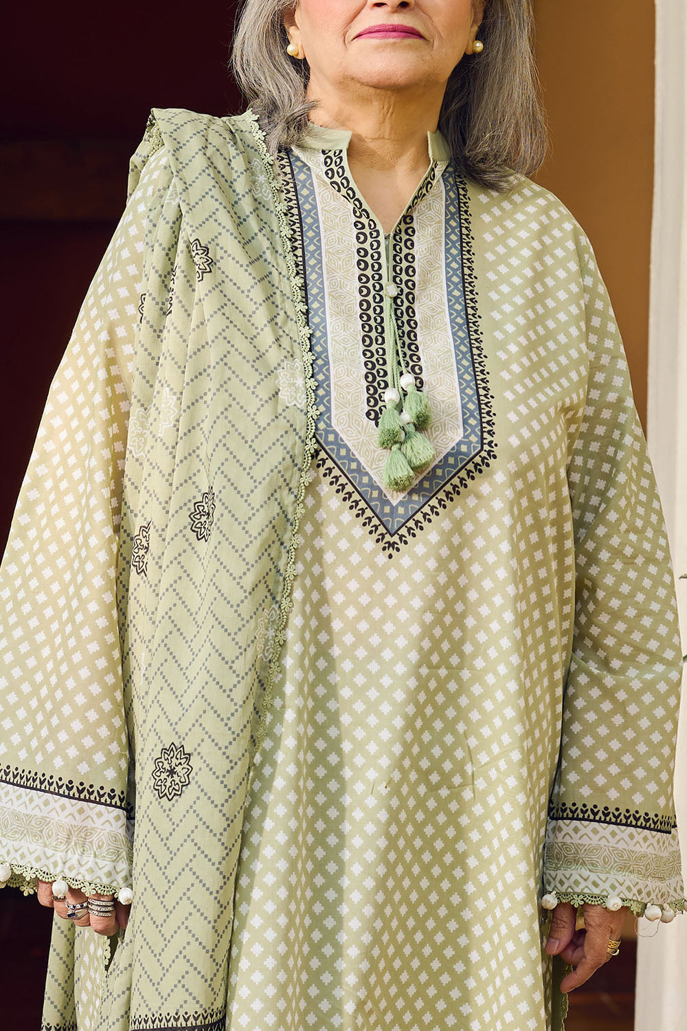 3 Piece Printed Lawn Suit with Dupatta