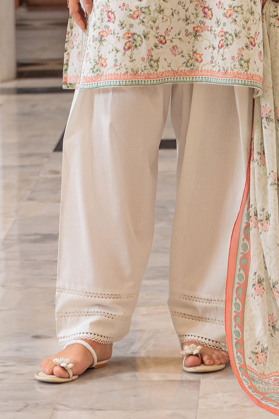 3 Piece Printed Lawn Suit and Dyed Trouser
