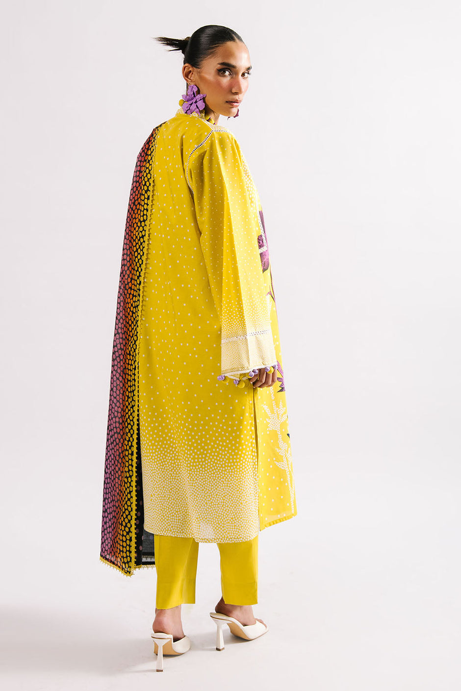 3 Piece Printed Lawn Suit with Dupatta