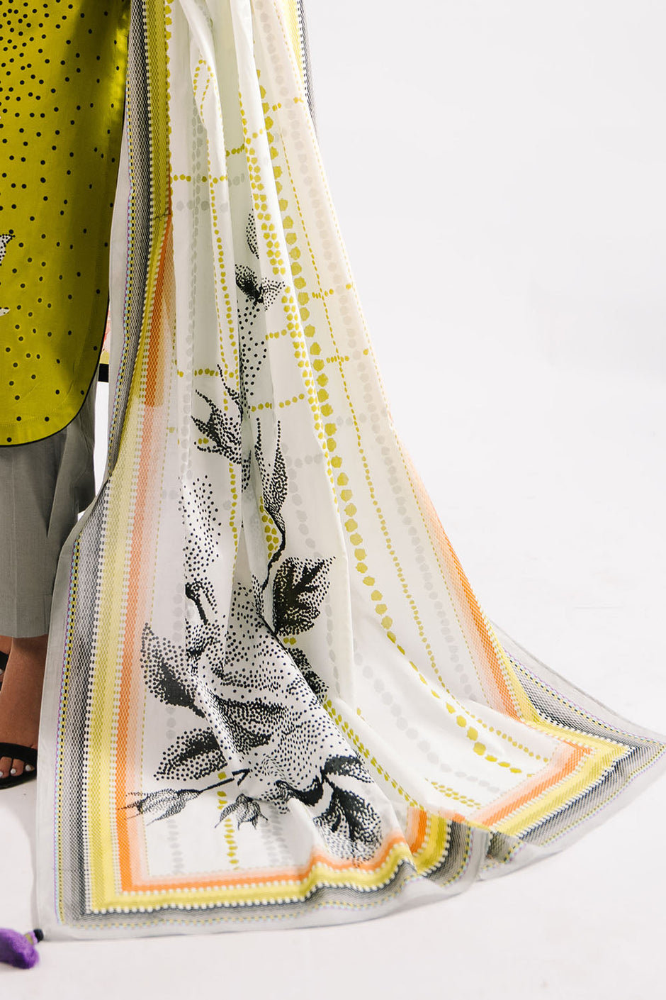 3 Piece Printed Lawn Suit with Dupatta