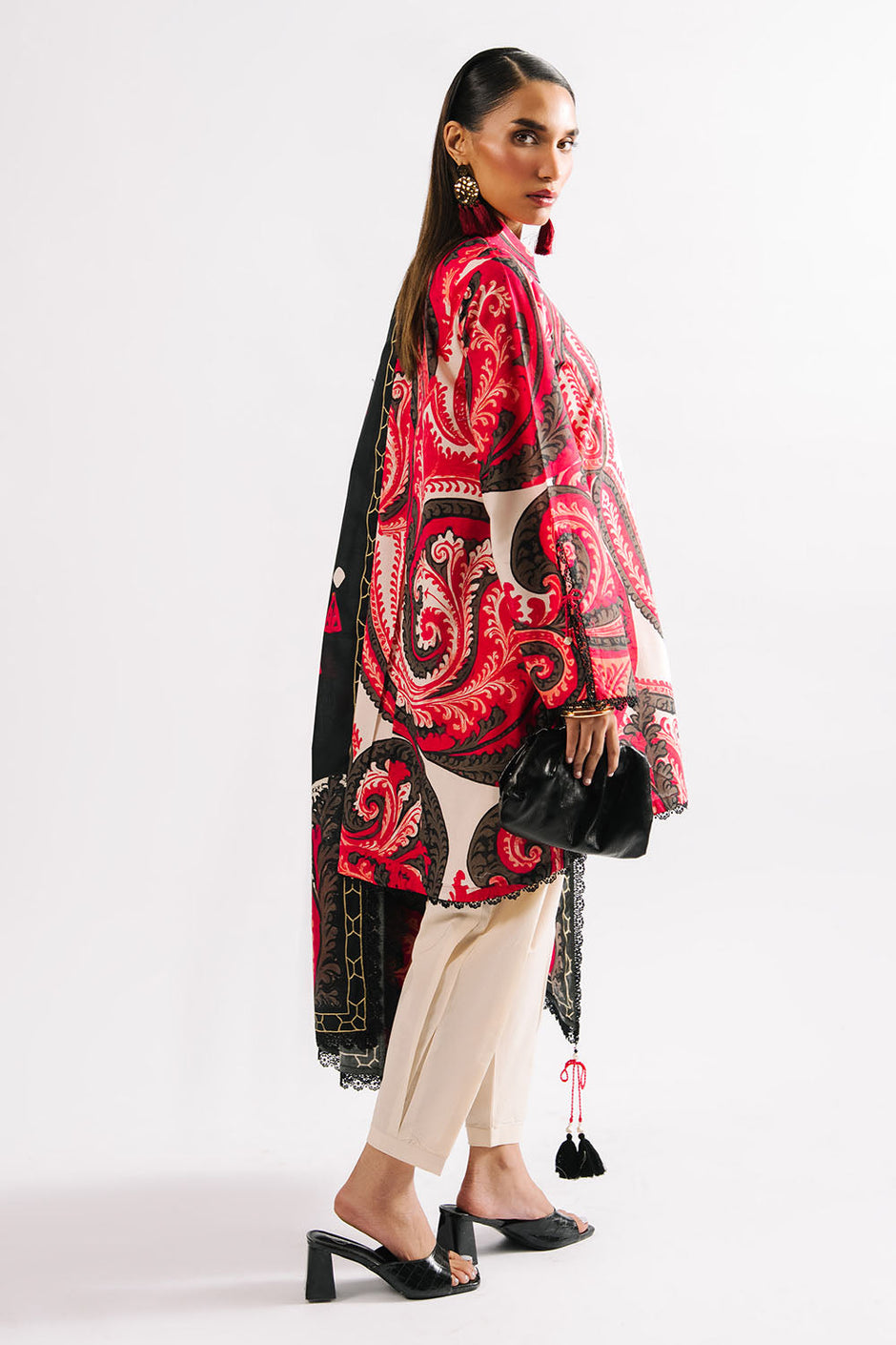 3 Piece Printed Lawn Suit with Dupatta