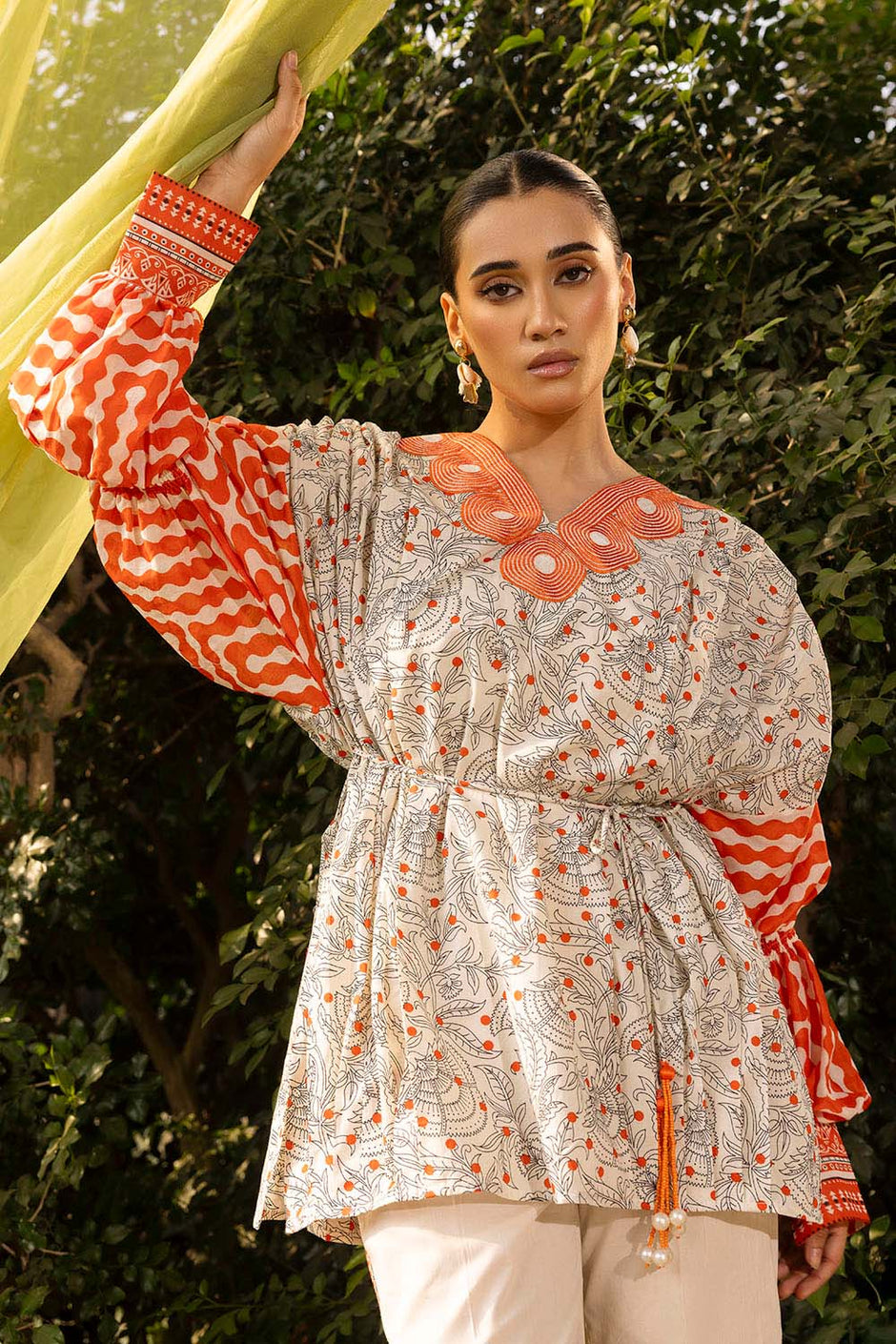 3 Piece Printed Lawn Suit with Embroidered Neckline