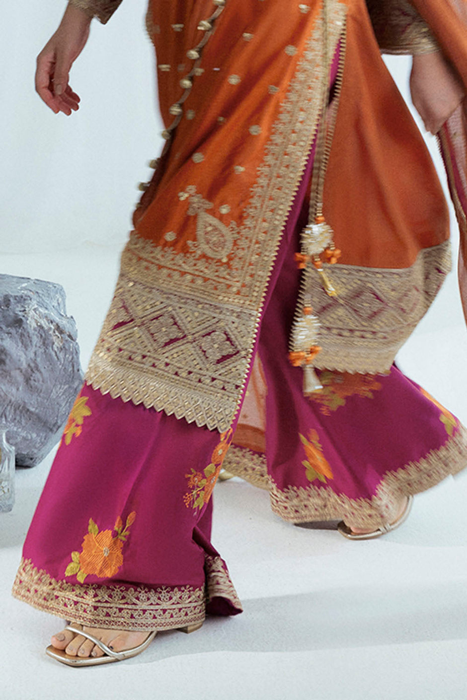 3 Piece Sequins Embroidered Lawn Suit with Cotton Net Dupatta