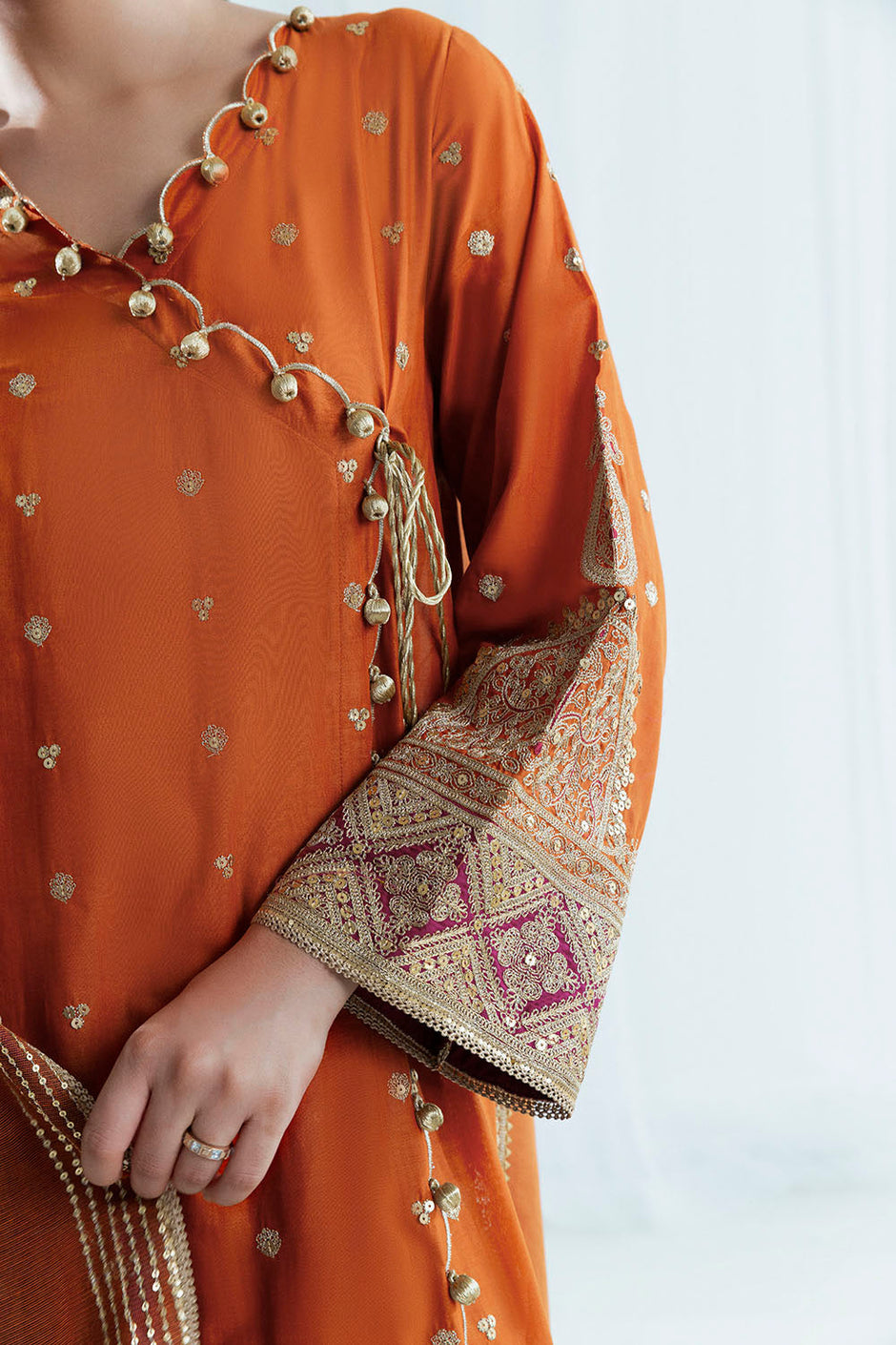 3 Piece Sequins Embroidered Lawn Suit with Cotton Net Dupatta