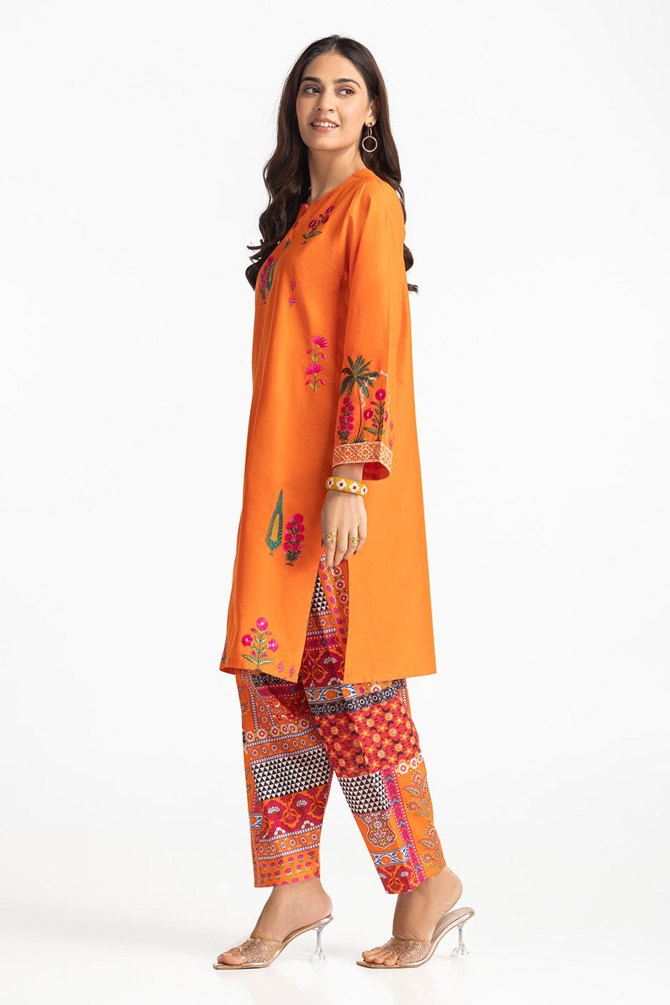 Lawn Printed With Embroidered Shirt And Printed Shalwar IUSTTS-306