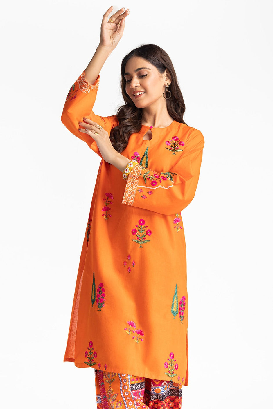 Lawn Printed With Embroidered Shirt And Printed Shalwar IUSTTS-306