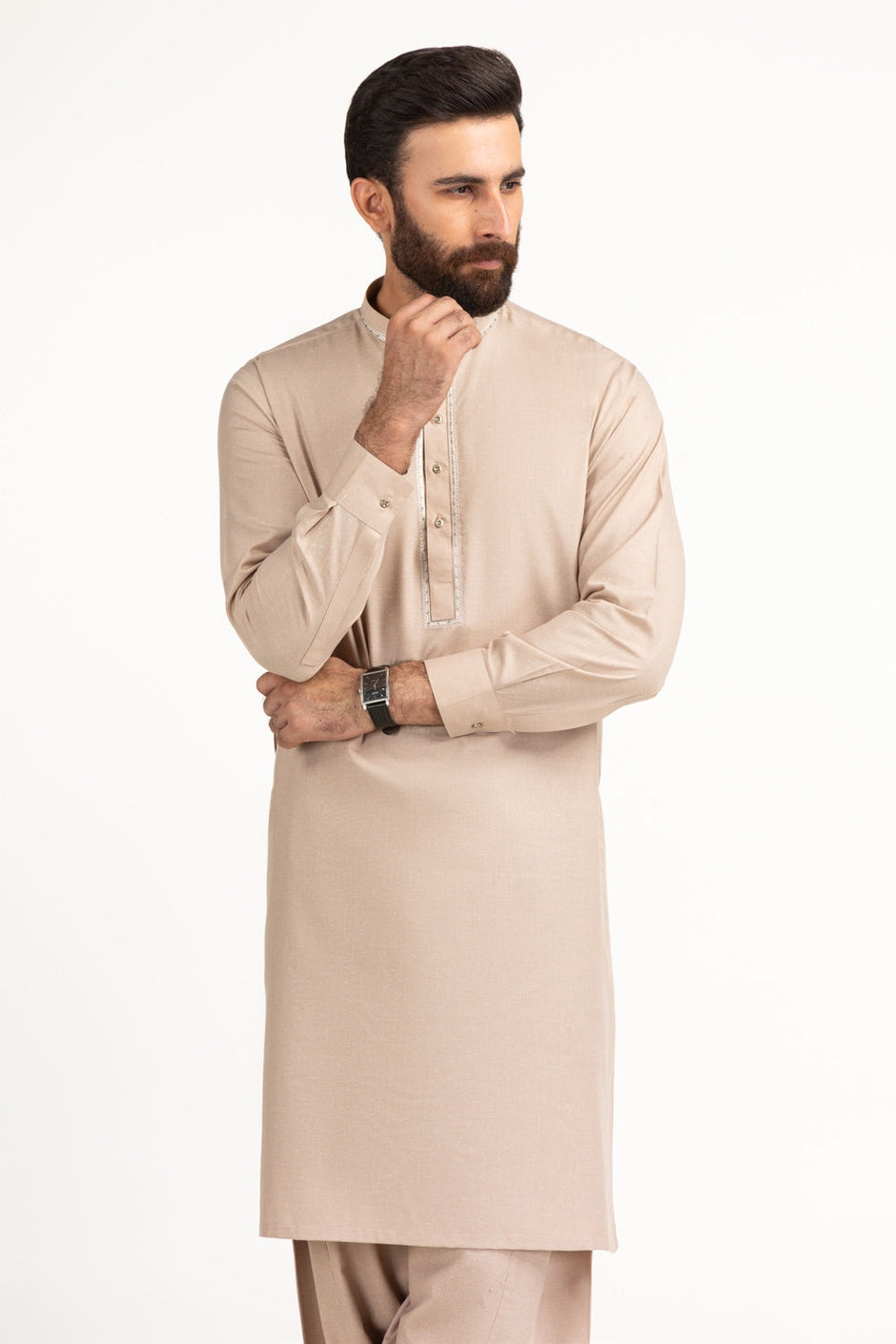 Regular Fit Embroidered Suits SK-EMB25-007