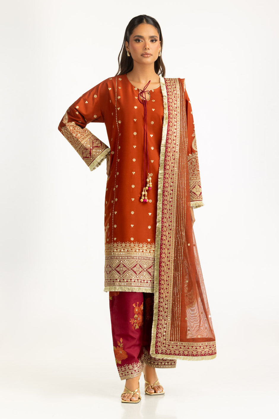 3PC Lawn Embroidered Suit