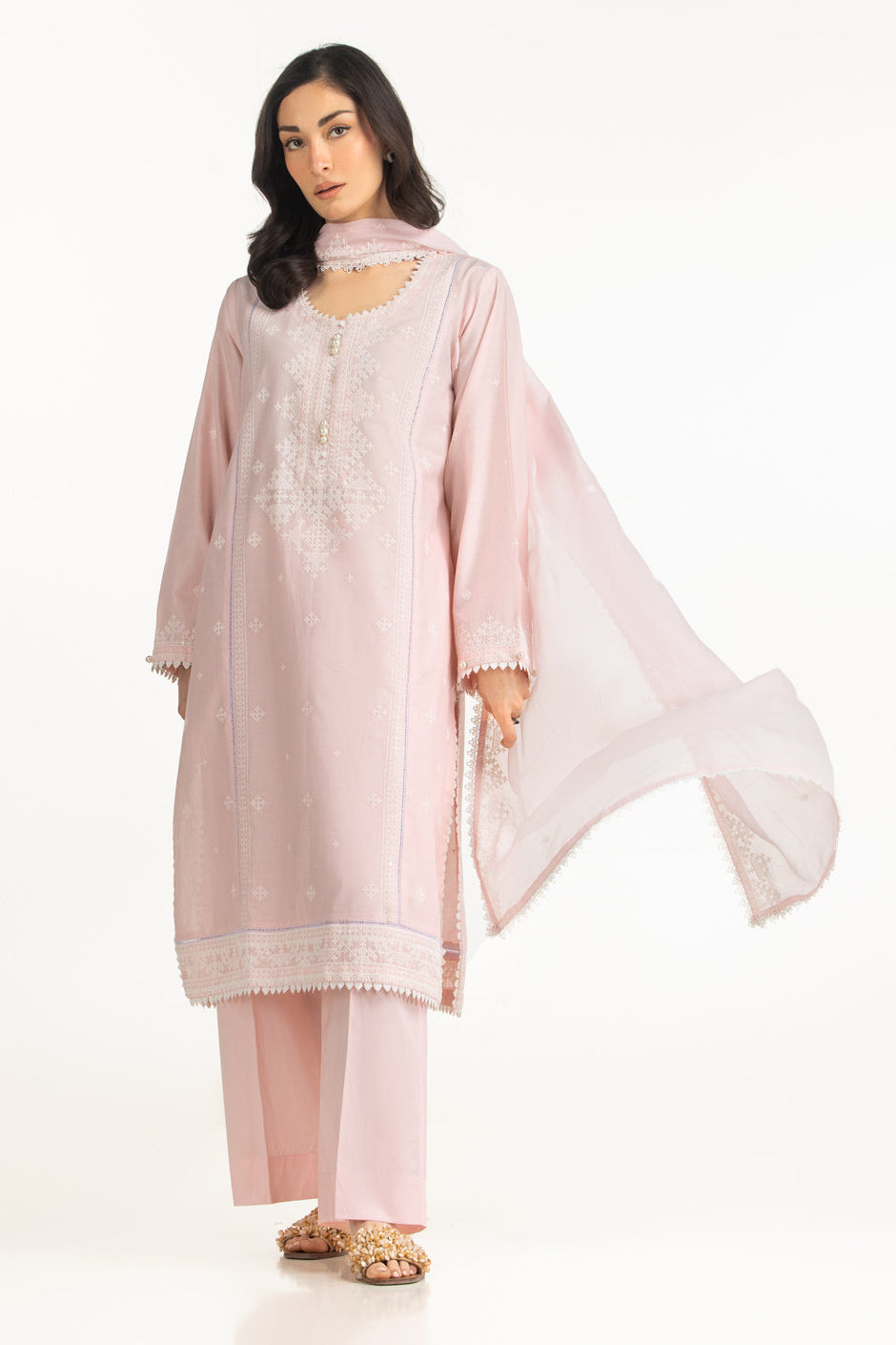 3PC Lawn Embroidered Suit