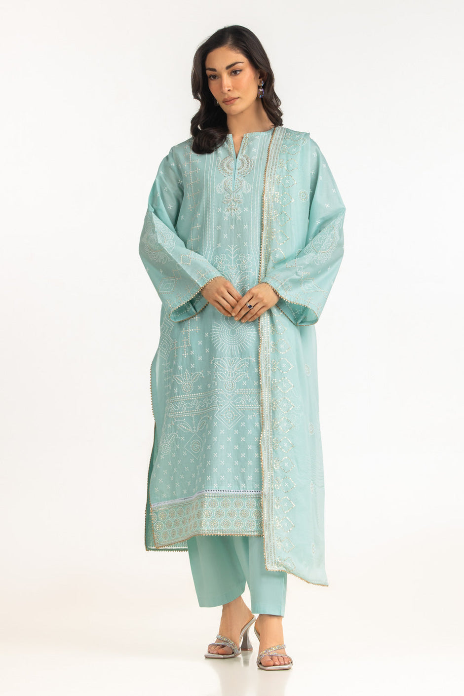 3PC Lawn Embroidered Suit