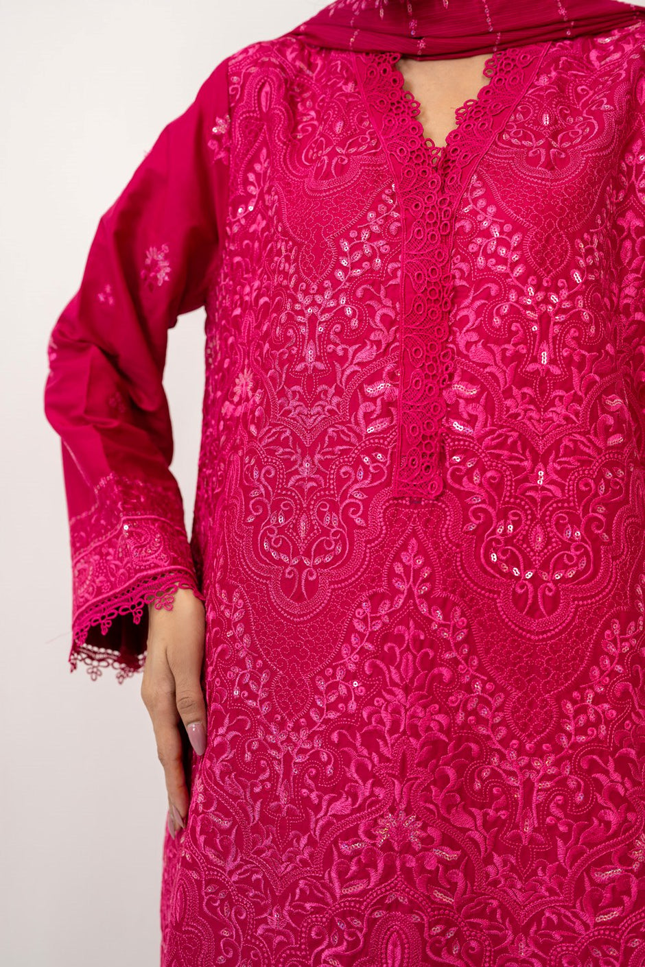 3PC Lawn Embroidered Suit
