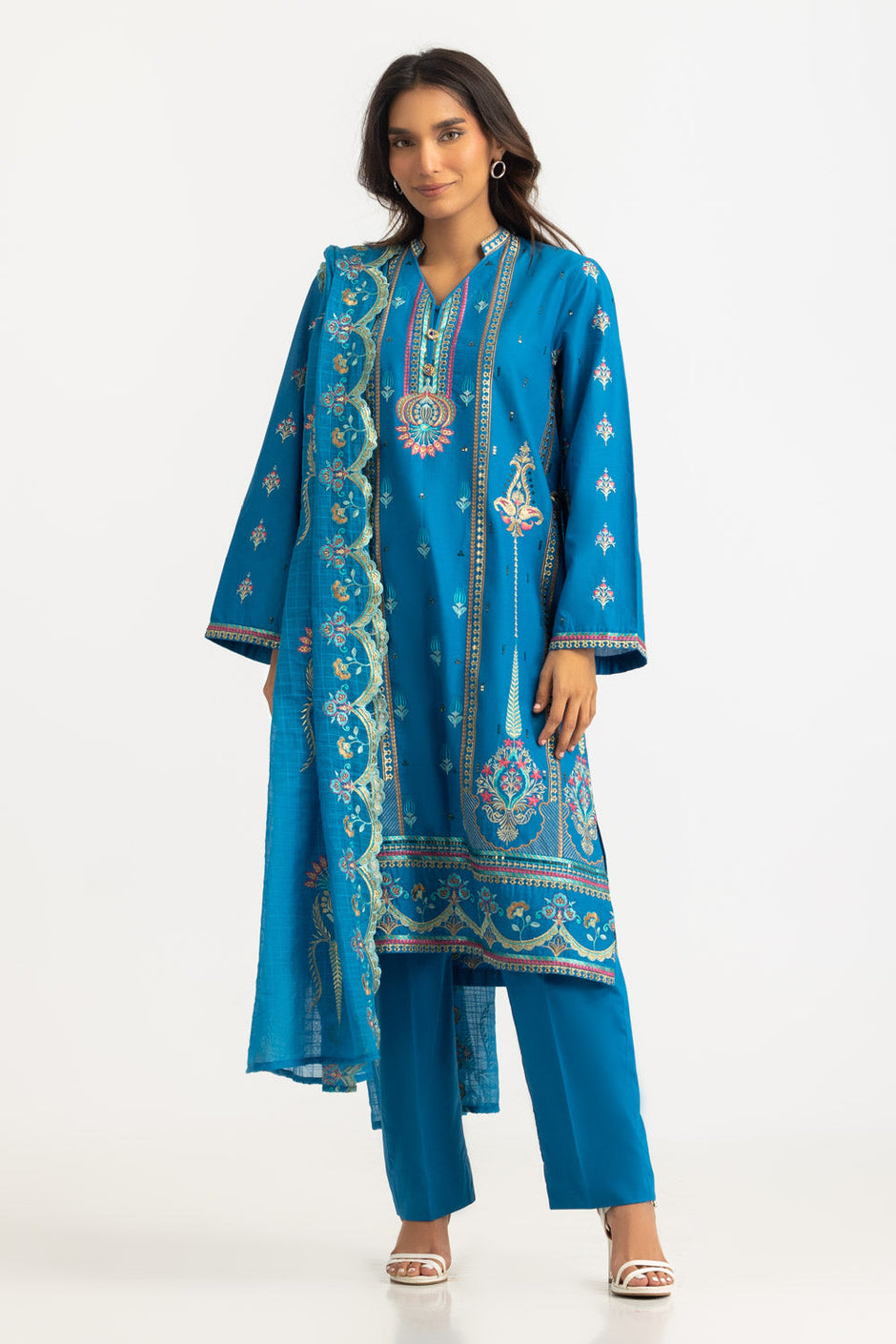3PC Lawn Embroidered Suit