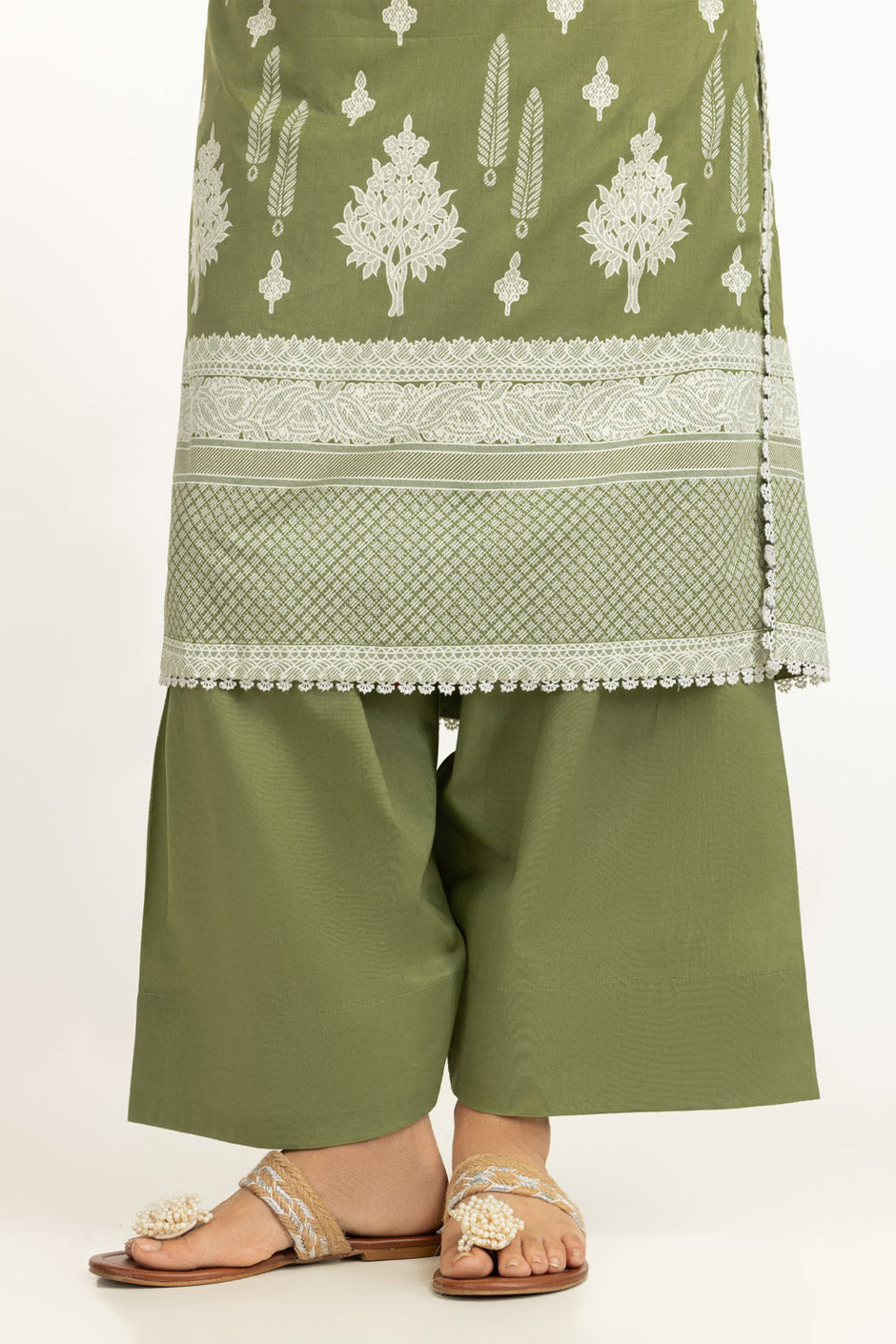 3PC Lawn Lacquer Printed Suit