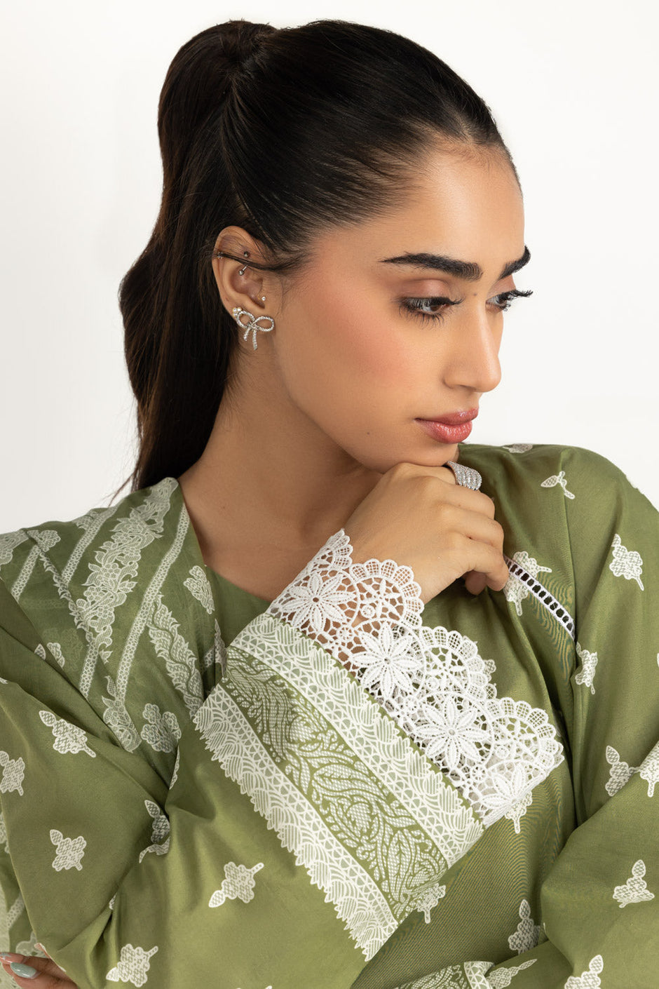 3PC Lawn Lacquer Printed Suit