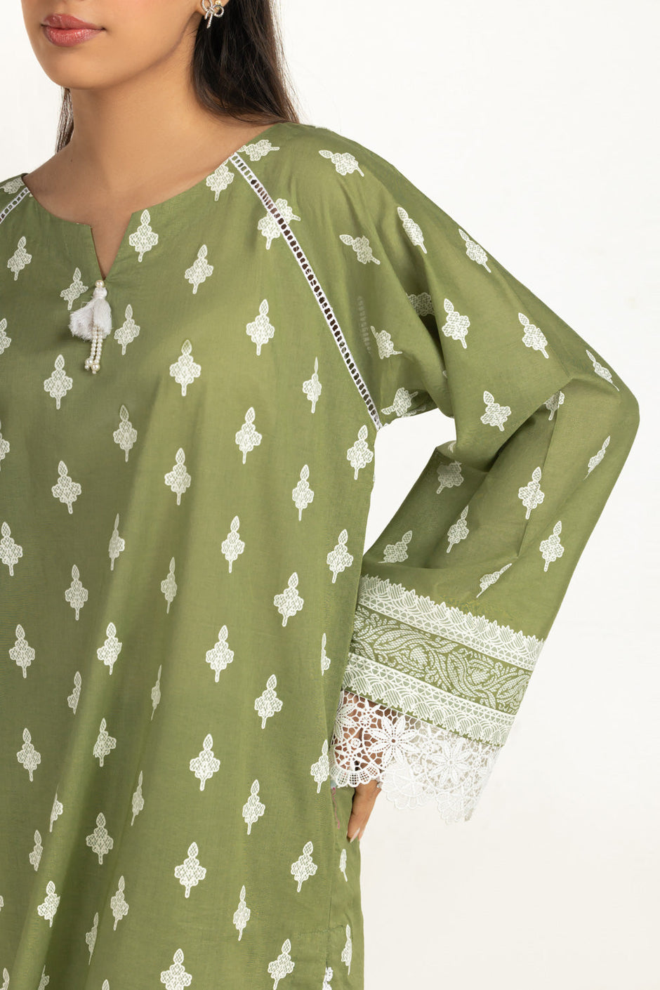 3PC Lawn Lacquer Printed Suit